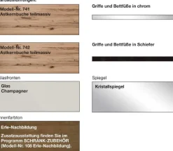 Wiemann Möbel Livorno Schwebetürenschrank teilmassiv New