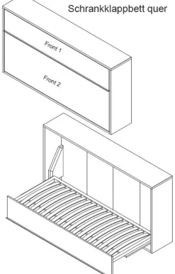 Rudolf Möbelfabrik Loop Schrankbett 90x200 Hot