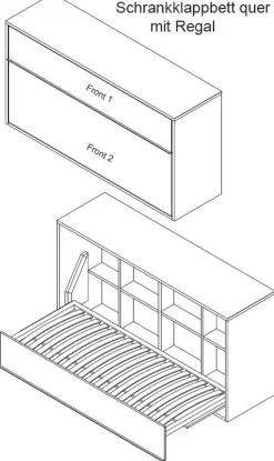 Rudolf Möbelfabrik Loop Wandklappbett Discount