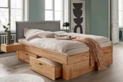 TPT Möbel Los Angeles Holzbett mit Stauraum Hot