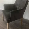 Quadrato Loungesessel Samt grau