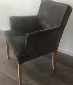 Quadrato Loungesessel Samt grau