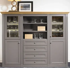 Wehrsdorfer Maisonette Highboard Landhausstil Clearance