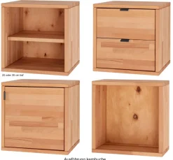 TPT Möbel Marco Wohnwand Holz modern Best