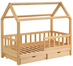 Riverbank Massivholz Hausbett mit Schubkästen in 2 Größen Clearance