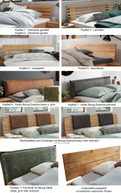 Forestales New York Massivholzbett 160x200 wildeiche Outlet