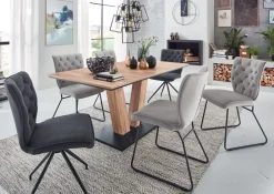 niehoff-sitzmöbel Niehoff Esstischgruppe Milton mit Retrolook Stuhl Malta