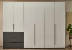 Schlafkontor Nuka Kleiderschrank grau Discount