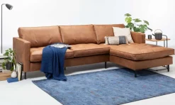 D&N Polstermöbel Optima 2-Sitzer Sofa mit Ottomane