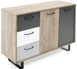mkpreis Orlando günstige Kommode 120 cm mit Schubkästen u. Türen Hot