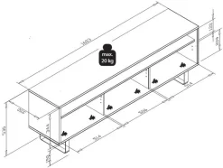 mkpreis Orlando TV Lowboard eiche Sale