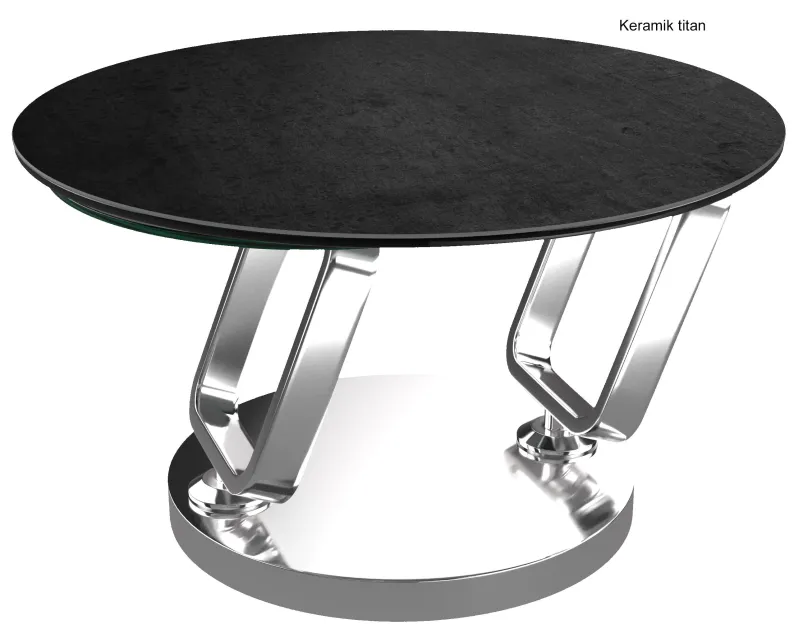 Akante Ozean Couchtisch rund modern Clearance
