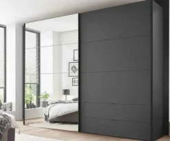 Staud Möbel GmbH & Co.KG Paros Kleiderschrank mit Spiegel und Schubladen