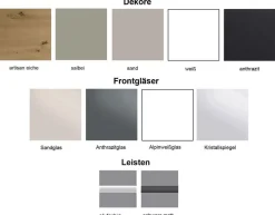 Staud Möbel GmbH & Co.KG Paros Kleiderschrank mit Spiegel und Schubladen