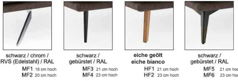 DFM Polstermöbel Phoenix Sofa mit Recamiere Online