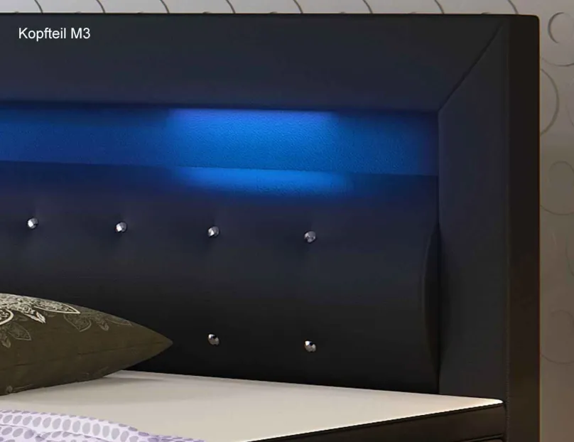 mkpreis Polsterbett mit LED Online