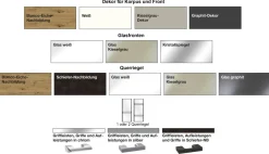 Wiemann Möbel Rialto Kleiderschrank mit Glasfront Discount
