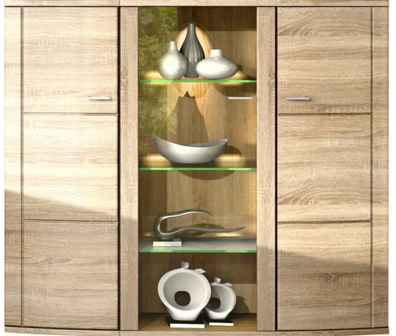 RMI Möbelfertigung u. Innenausbau RMI Siena Highboard eiche Clearance