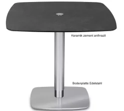 Ronald Schmitt Triplex Couchtisch höhenverstellbar oder 75 cm Outlet