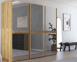 Rauch Scale Slide Line Schwebetürenschrank mit Glastüren Hot