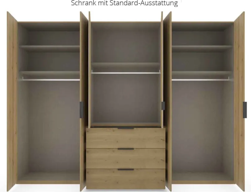 Rauch Scale Spin Kleiderschrank mit Schubladen Hot