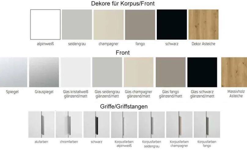 Rauch Scale Spin Kleiderschrank mit Schubladen Hot