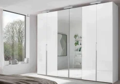 Staud Möbel GmbH & Co.KG Sinfonie Plus Nova Kleiderschrank weiß mit Spiegel Online