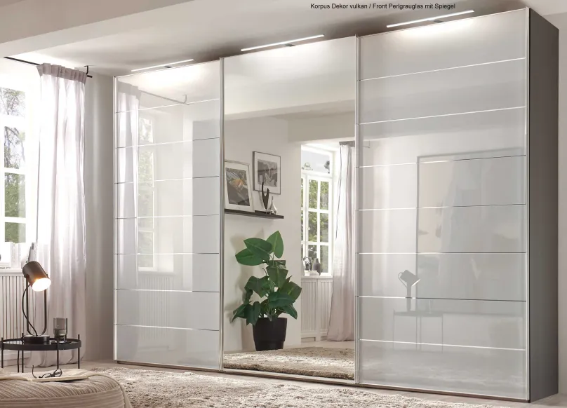Staud Möbel GmbH & Co.KG Sonate Como Schwebetürenschrank mit Spiegel B249 cm Sale