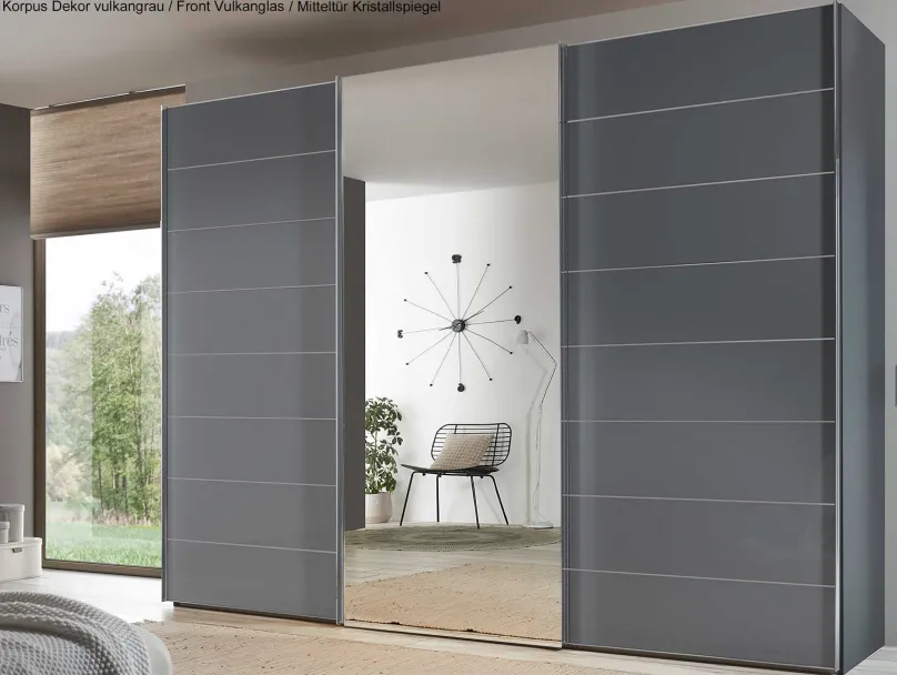 Staud Möbel GmbH & Co.KG Sonate Como Schwebetürenschrank mit Spiegel B249 cm Sale