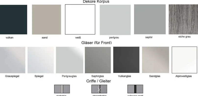 Staud Möbel GmbH & Co.KG Sonate Kommode mit Glas Hot