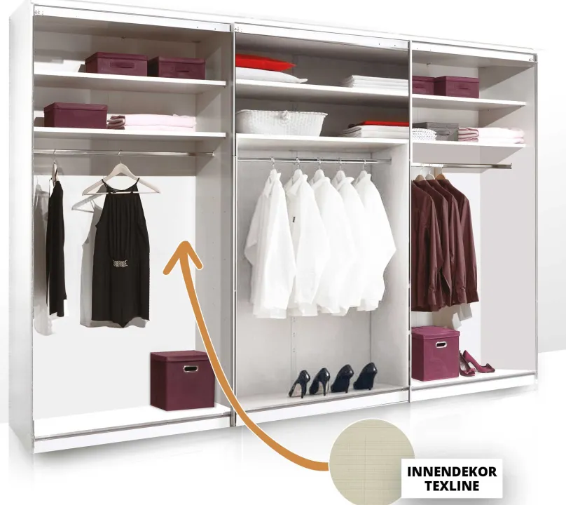 Staud Möbel GmbH & Co.KG Sonate Lucca Schiebeschrank mit Spiegel B280 cm Outlet