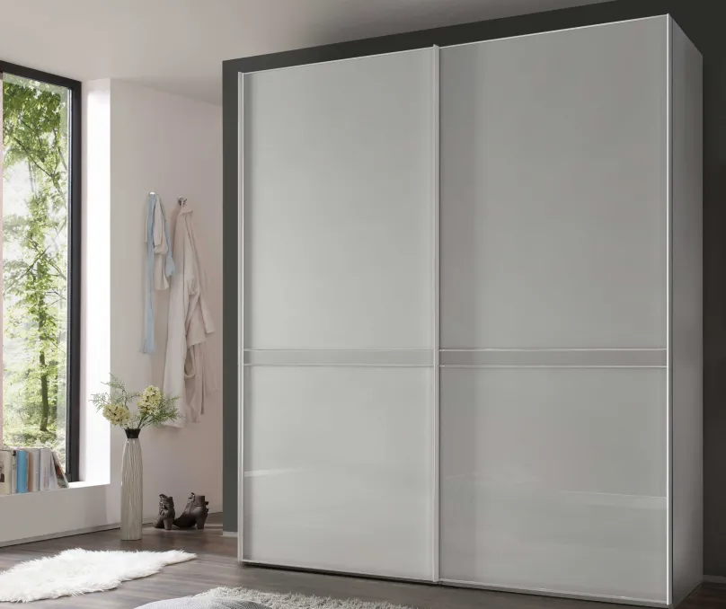 Staud Möbel GmbH & Co.KG Sonate Pesaro Glas Kleiderschrank B225 cm