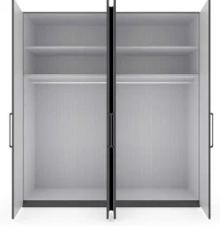 Wiemann Möbel Split Kleiderschrank Parsolglas