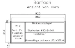 Wehrsdorfer Square Sideboard mit Schreibtisch Hot