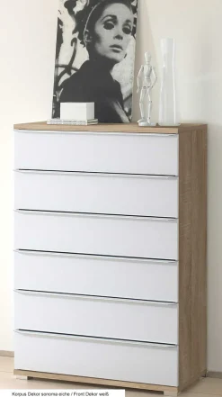 Staud Möbel GmbH & Co.KG Staud Rubin hohe Kommode mit Schubladen Sale