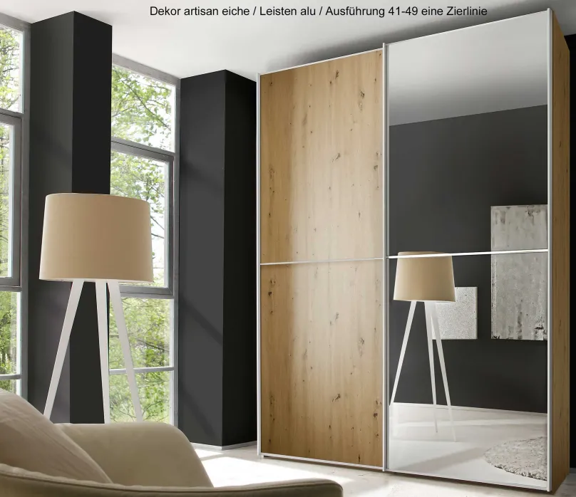 Staud Möbel GmbH & Co.KG Staud Sinfonie Plus Kleiderschrank mit Spiegel Online