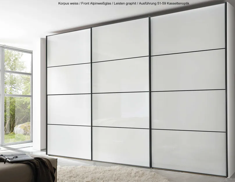 Staud Möbel GmbH & Co.KG Staud Sinfonie Plus weisser Schwebetürenschrank Online
