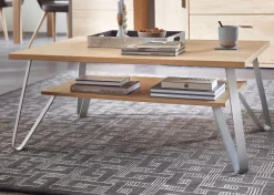 Stralsunder Möbelwerke Stralsunder Couchtisch Metall Holz New