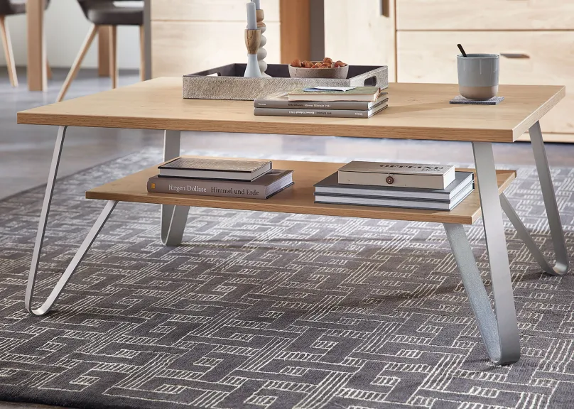 Stralsunder Möbelwerke Stralsunder Couchtisch Metall Holz New