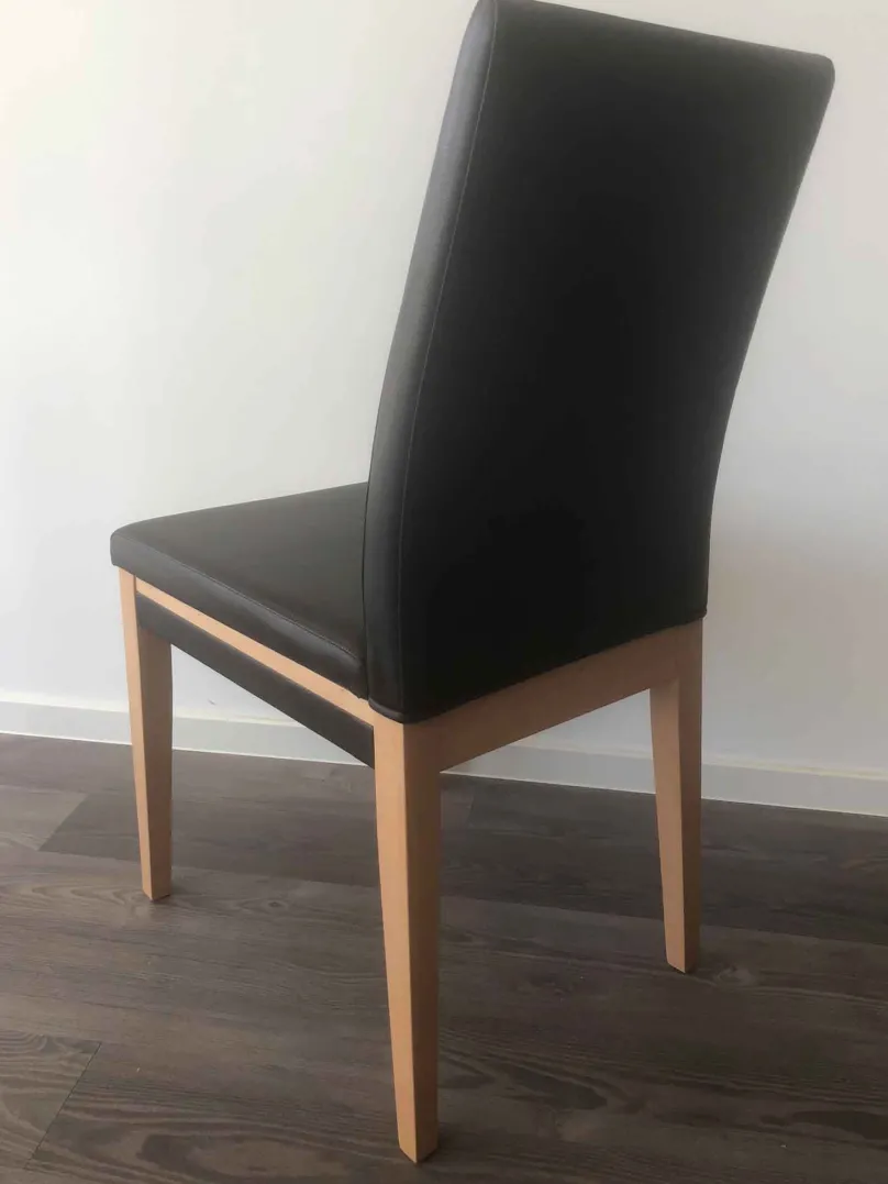 Standard Furniture Stuhl Kunstleder braun Hot