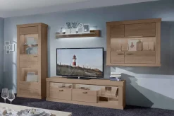 Schröder Wohnmöbel Sylt Wohnwand Landhausstil eiche Outlet