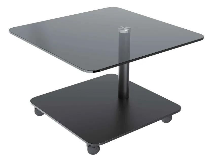 Akante Thales Glas Beistelltisch mit Rollen Online