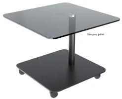 Akante Thales Tisch mit Rollen 60x60 Clearance