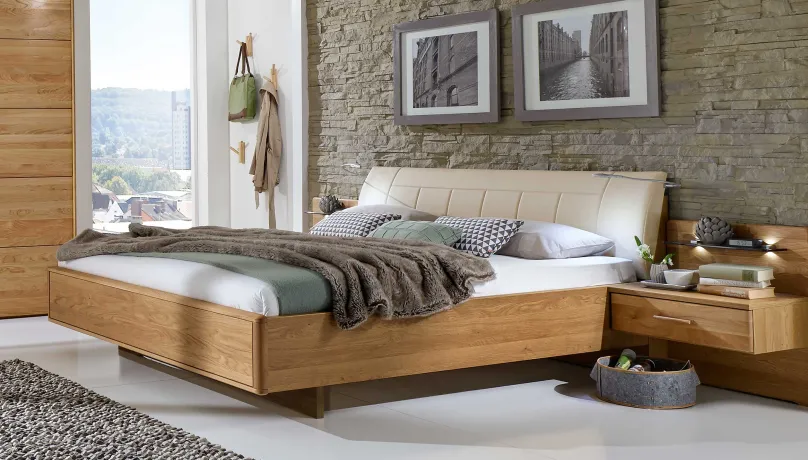 Wiemann Möbel Toledo Bett mit Polsterkopfteil New