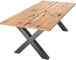 TPT Möbel TPT Holztisch mit Metallgestell New