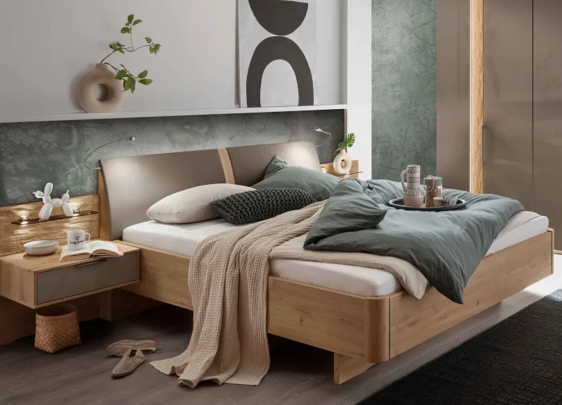 Wiemann Möbel Vancouver Bett mit Polsterkopfteil New