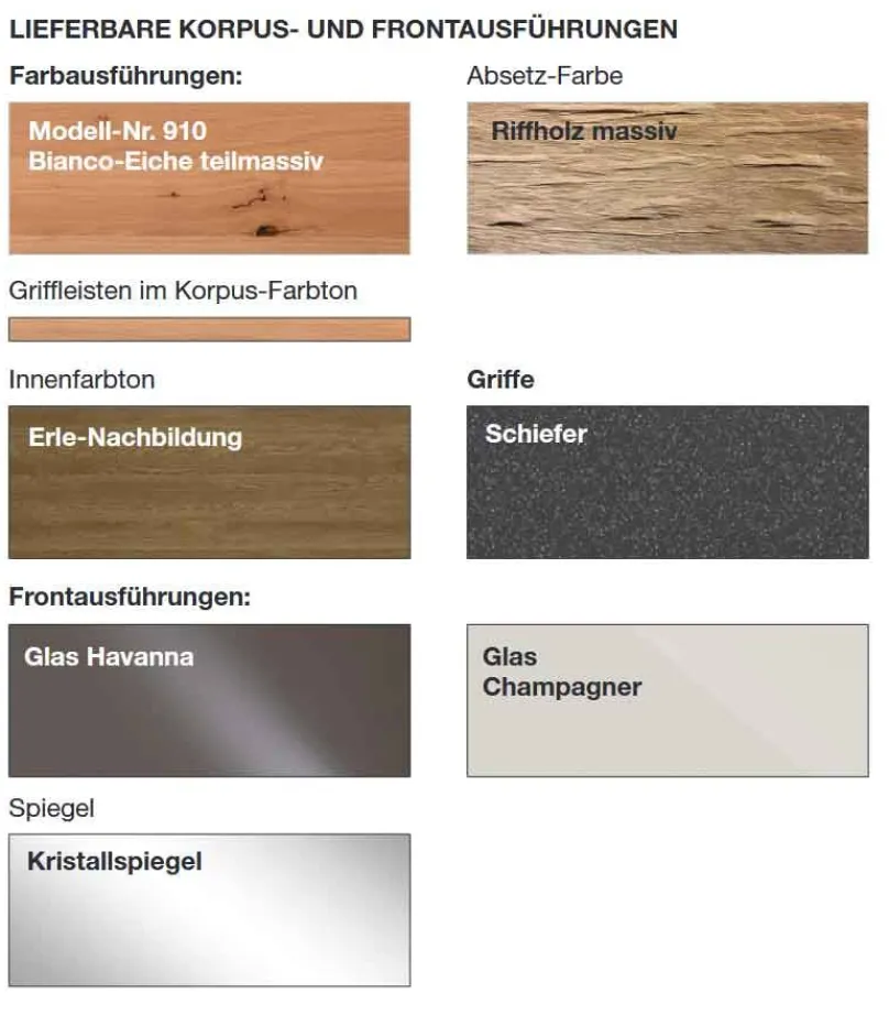 Wiemann Möbel Vancouver Kleiderschrank Glastüren New