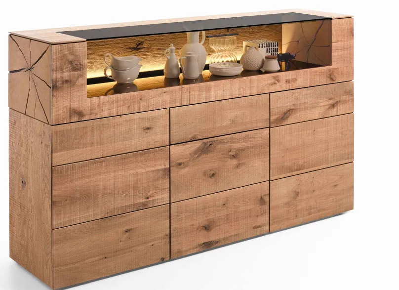 Hartmann Massivholzmöbel Vara Highboard eiche massiv Best