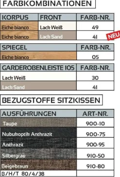 Voss Möbel GmbH V100 Flur Garderobe Set Hot