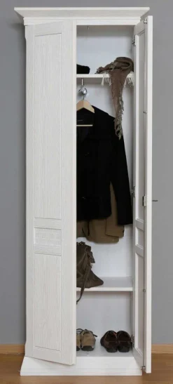 Effedue s.r.l. Vienna Landhaus Dielenschrank Pinie massiv in 4 Farben Outlet